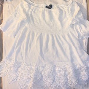 of the shoulder White top